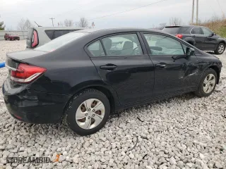 2015 Honda Civic Sedan LX with VIN 2HGFB2F55FH549380, listed as a Copart auction lot 52344955 with 91,236 mi miles and Clean Title. Bid and sale history available at carsss.com. Image 3.