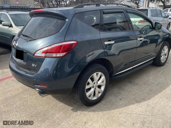 2014 Nissan Murano S with VIN JN8AZ1MU6EW407780, listed as a Copart auction lot 45563795 with 68,067 mi miles and Clean Title. Bid and sale history available at carsss.com. Image 4.