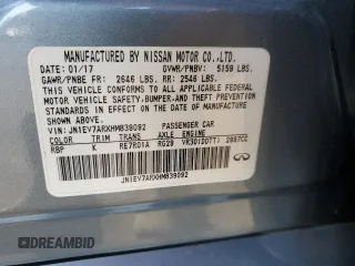 2017 Infiniti Q50 3.0t Premium with VIN JN1EV7ARXHM839092, listed as a Copart auction lot 47545185 with 79,226 mi miles and Salvage Title. Bid and sale history available at carsss.com. Image 12.