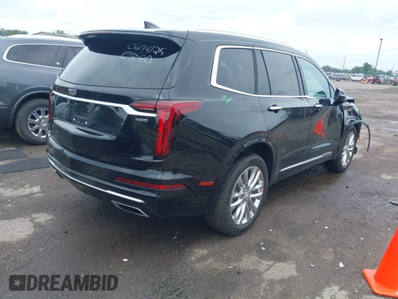 2022 Cadillac XT6 Premium Luxury with VIN 1GYKPDRS6NZ156380, listed as a IAAI auction lot 42542067 with 42,563 mi miles and . Bid and sale history available at DreamBid. Image 4.