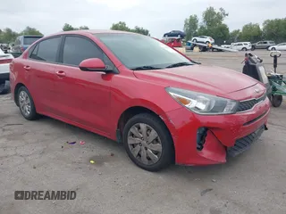 2018 Kia Rio LX with VIN 3KPA24AB5JE074366, listed as a IAAI auction lot 42079091 with 135,755 mi miles. Bid and sale history available at carsss.com. Image 1.