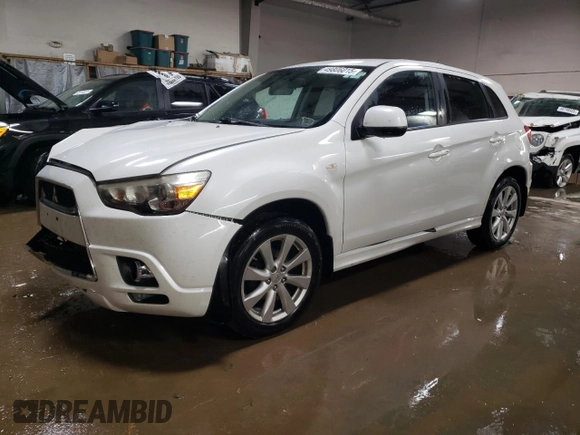 2012 Mitsubishi Outlander Sport SE with VIN JA4AP4AU6CZ001785, listed as a Copart auction lot 49806015 with 141,055 mi miles and Salvage Title. Bid and sale history available at carsss.com. Image 1.