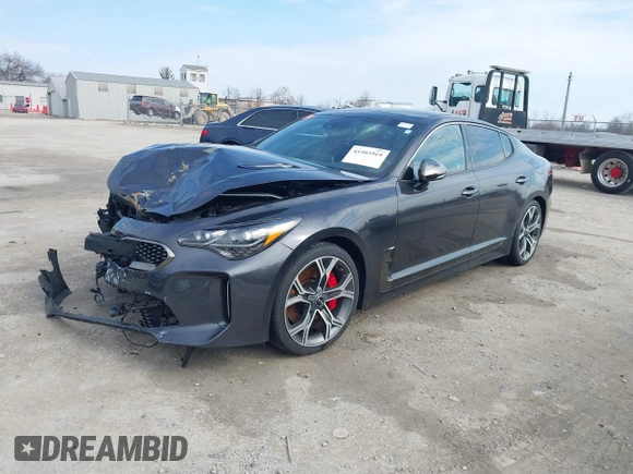 2021 Kia Stinger GT2 with VIN KNAE55LC0M6088347, listed as a IAAI auction lot 41503919 with 113,823 mi miles. Bid and sale history available at carsss.com. Image 21.