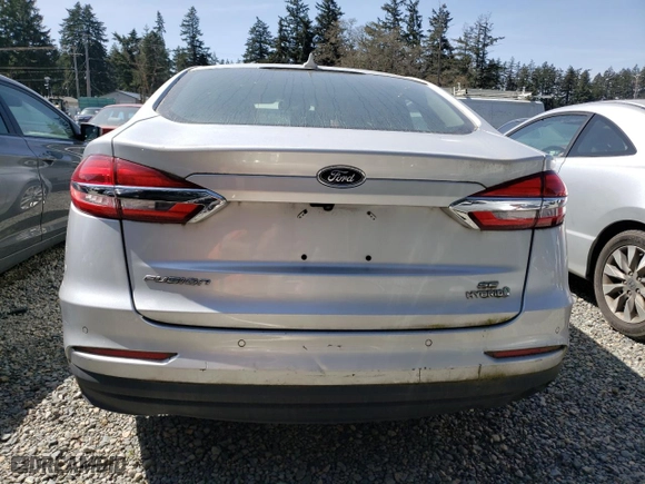 2019 Ford Fusion Hybrid SE with VIN 3FA6P0LU6KR109575, listed as a Copart auction lot 53503985 with 68,479 mi miles and Clean Title. Bid and sale history available at carsss.com. Image 6.