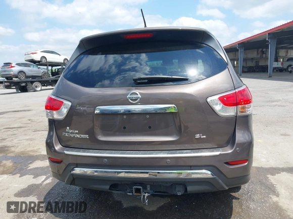 2015 Nissan Pathfinder SL with VIN 5N1AR2MNXFC689849, listed as a IAAI auction lot 42038551 with 165,019 mi miles and . Bid and sale history available at DreamBid. Image 16.