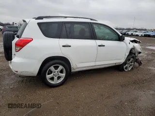 2008 Toyota RAV4 with VIN JTMBD33V586063710, listed as a Copart auction lot 51377555 with 123,224 mi miles and Salvage Title. Bid and sale history available at carsss.com. Image 3.