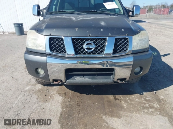 2004 Nissan Titan LE with VIN 1N6AA07B24N574789, listed as a IAAI auction lot 42039183 with 147,691 mi miles. Bid and sale history available at carsss.com. Image 6.