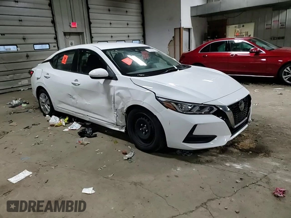 2021 Nissan Sentra S with VIN 3N1AB8BV4MY230015, listed as a Copart auction lot 51510225 with 47,204 mi miles and Salvage Title. Bid and sale history available at DreamBid. Image 10.