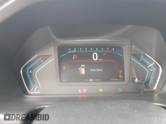 2019 Honda Odyssey EX with VIN 5FNRL6H50KB025079, listed as a Copart auction lot 53685495 with 118,998 mi miles and Salvage title. Bid and sale history available at DreamBid. Image 9.