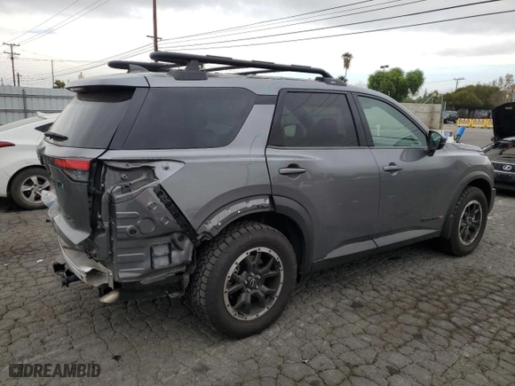 2024 Nissan Pathfinder Rock Creek with VIN 5N1DR3BD9RC240793, listed as a Copart auction lot 86364364 with 7,880 mi miles and Salvage Title. Bid and sale history available at carsss.com. Image 3.