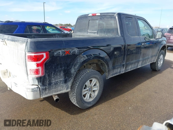 2020 Ford F-150 XL with VIN 1FTEX1EP8LFA99942, listed as a IAAI auction lot 41665385 with 96,398 mi miles. Bid and sale history available at carsss.com. Image 4.