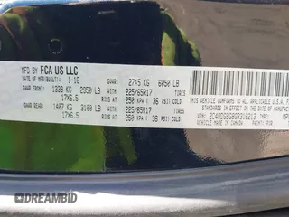 2016 Dodge Grand Caravan SE with VIN 2C4RDGBG8GR316213, listed as a IAAI auction lot 41825699 with 162,323 mi miles and . Bid and sale history available at DreamBid. Image 9.