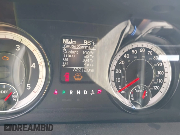 2016 Ram 2500 Laramie with VIN 3C6UR5FL8GG217024, listed as a IAAI auction lot 40235735 with 82,212 mi miles. Bid and sale history available at carsss.com. Image 7.