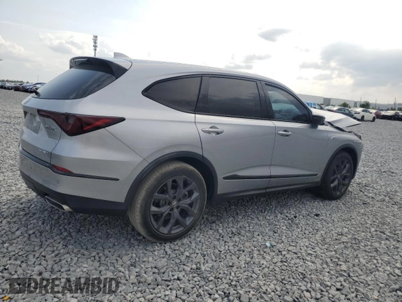 2022 Acura MDX w/A-Spec Package with VIN 5J8YE1H01NL020991, listed as a Copart auction lot 50506325 with Not provided miles and Salvage title. Bid and sale history available at DreamBid. Image 3.