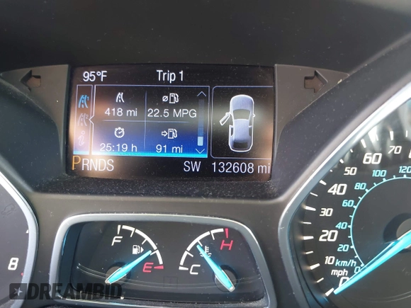 2013 Ford Escape Titanium with VIN 1FMCU0J9XDUC16155, listed as a IAAI auction lot 42373566 with 132,608 mi miles and . Bid and sale history available at DreamBid. Image 7.