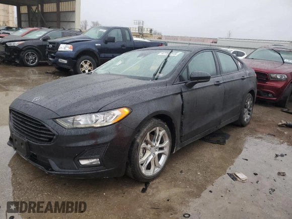 2020 Ford Fusion SE with VIN 3FA6P0HD9LR232748, listed as a Copart auction lot 47752315 with 86,128 mi miles and Salvage Title. Bid and sale history available at carsss.com. Image 1.