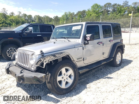 2016 Jeep Wrangler Unlimited Sport с VIN 1C4HJWDGXGL219048, выставлен на аукционе Copart как лот 55418275 с пробегом 151 211 миль миль и Списание • Salvage title. История ставок и продаж доступна на DreamBid. Изображение 1.