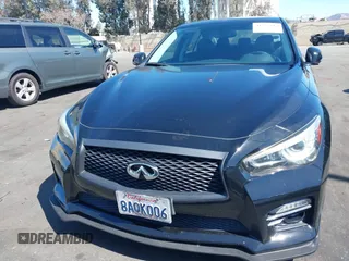 2014 Infiniti Q50 Hybrid Sport with VIN JN1AV7AR8EM700220, listed as a IAAI auction lot 41755814 with 133,154 mi miles. Bid and sale history available at carsss.com. Image 12.