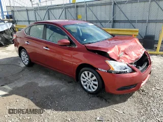 2015 Nissan Sentra SV with VIN 3N1AB7AP9FL682426, listed as a Copart auction lot 49405085 with 121,075 mi miles and Salvage Title. Bid and sale history available at DreamBid. Image 4.