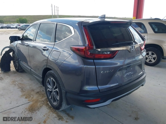 2021 Honda CR-V EX with VIN 7FARW1H55ME014970, listed as a IAAI auction lot 41548350 with 58,005 mi miles. Bid and sale history available at carsss.com. Image 3.