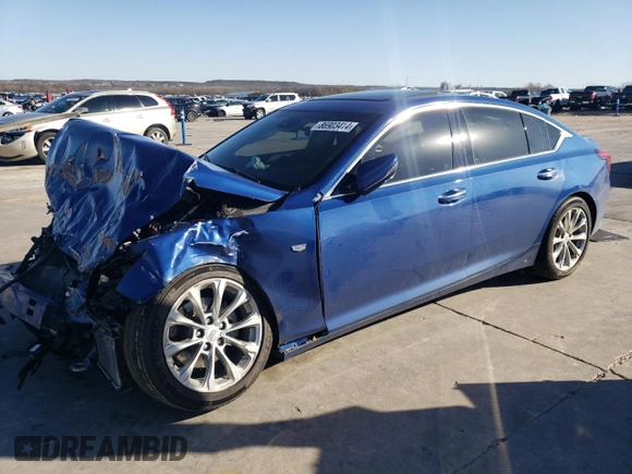 2021 Cadillac CT5 Premium Luxury with VIN 1G6DN5RW8M0135940, listed as a Copart auction lot 86903414 with Not Provided miles and Salvage Title. Bid and sale history available at DreamBid. Image 1.