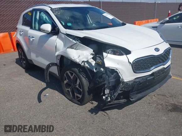 2021 Kia Sportage EX with VIN KNDPN3ACXM7936960, listed as a IAAI auction lot 42115357 with 27,964 mi miles and . Bid and sale history available at DreamBid. Image 1.
