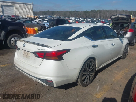 2019 Nissan Altima 2.5 Platinum with VIN 1N4BL4FV9KC116654, listed as a IAAI auction lot 41505682 with 154,065 mi miles. Bid and sale history available at carsss.com. Image 4.