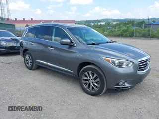 2015 Infiniti QX60 with VIN 5N1AL0MM2FC536816, listed as a IAAI auction lot 42545584 with 109,542 mi miles and . Bid and sale history available at DreamBid. Image 1.