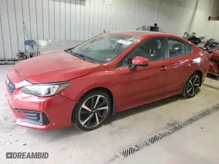 2020 Subaru Impreza Sport with VIN 4S3GKAM64L3606661, listed as a Copart auction lot 75807884 with 43,539 mi miles and Salvage Title. Bid and sale history available at carsss.com. Image 1.