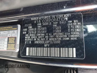 2023 Kia Sorento Hybrid EX with VIN KNDRHDLG9P5173593, listed as a Copart auction lot 81677854 with 20,084 mi miles and Salvage Title. Bid and sale history available at carsss.com. Image 13.