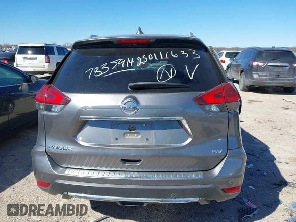 2019 Nissan Rogue SV with VIN JN8AT2MT5KW505497, listed as a IAAI auction lot 41722539 with Not Provided miles and . Bid and sale history available at DreamBid. Image 17.