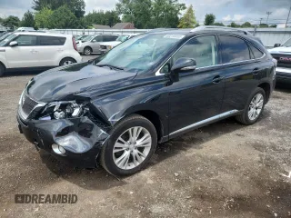 2011 Lexus RX 450h with VIN JTJBC1BA2B2038992, listed as a Copart auction lot 65216935 with 184,800 mi miles and Salvage title. Bid and sale history available at DreamBid. Image 1.
