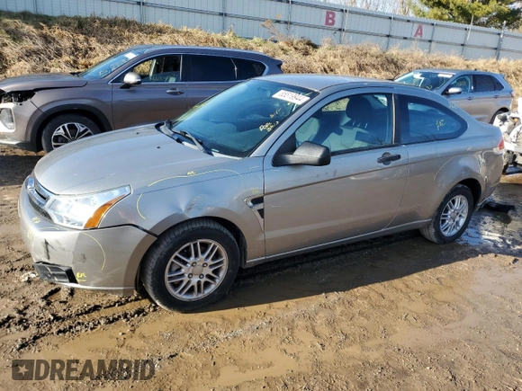 2008 Ford Focus SE with VIN 1FAHP33NX8W119387, listed as a Copart auction lot 85519944 with 25,028 mi miles and Clean Title. Bid and sale history available at carsss.com. Image 1.