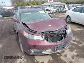 2013 Acura TL Tech with VIN 19UUA8F52DA007095, listed as a IAAI auction lot 41697124 with 240,000 mi miles. Bid and sale history available at carsss.com. Image 1.