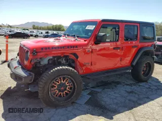 2019 Jeep Wrangler Unlimited Rubicon z VIN 1C4HJXFN7KW519171, wystawiony jako Copart lot #56251325 z przebiegiem 69 094 mil mil oraz Szkoda całkowita • Salvage title. Historia ofert i sprzedaży dostępna na DreamBid. Obrazek 1.