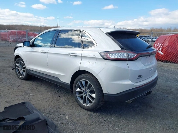 2015 Ford Edge Titanium with VIN 2FMPK4K99FBB70338, listed as a IAAI auction lot 41690665 with 34,958 mi miles. Bid and sale history available at carsss.com. Image 3.