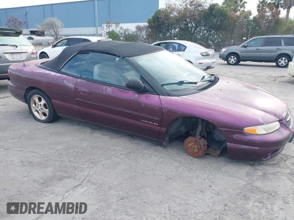 1999 Chrysler Sebring JXi z VIN 3C3EL55H1XT201478, wystawiony jako IAAI lot #41766211 z przebiegiem 145 030 mil mil oraz . Historia ofert i sprzedaży dostępna na DreamBid. Obrazek 1.