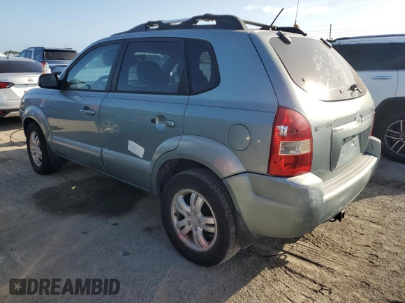2007 Hyundai Tucson SE with VIN KM8JN12DX7U669516, listed as a Copart auction lot 75064014 with 60,360 mi miles and Salvage Title. Bid and sale history available at carsss.com. Image 2.