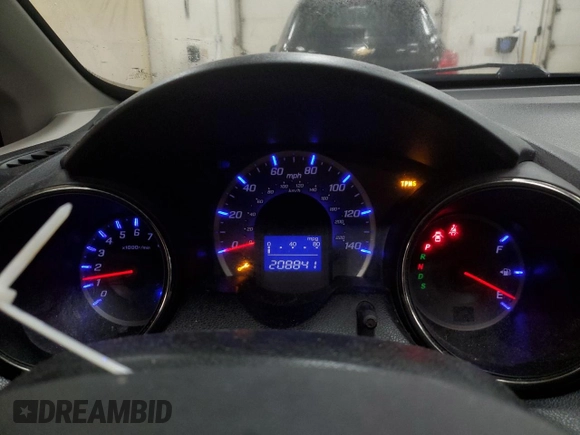 2012 Honda Fit Sport with VIN JHMGE8H54CC011275, listed as a Copart auction lot 46932095 with 208,841 mi miles and Clean Title. Bid and sale history available at DreamBid. Image 9.