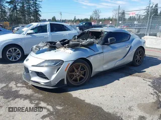 2021 Toyota GR Supra 3.0 with VIN WZ1DB0C09MW044025, listed as a IAAI auction lot 41188333 with 1 mi miles. Bid and sale history available at carsss.com. Image 2.