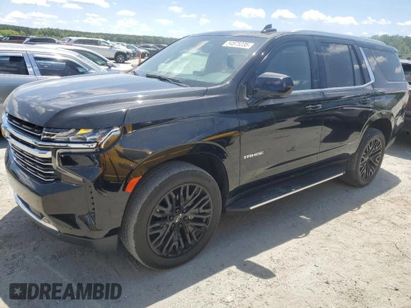 2021 Chevrolet Tahoe LT with VIN 1GNSKNKD4MR262628, listed as a Copart auction lot 54875235 with 90,533 mi miles and Salvage title. Bid and sale history available at DreamBid. Image 1.