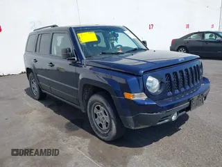 2017 Jeep Patriot Sport with VIN 1C4NJRBB5HD165357, listed as a IAAI auction lot 42110126 with 46,595 mi miles and . Bid and sale history available at DreamBid. Image 1.