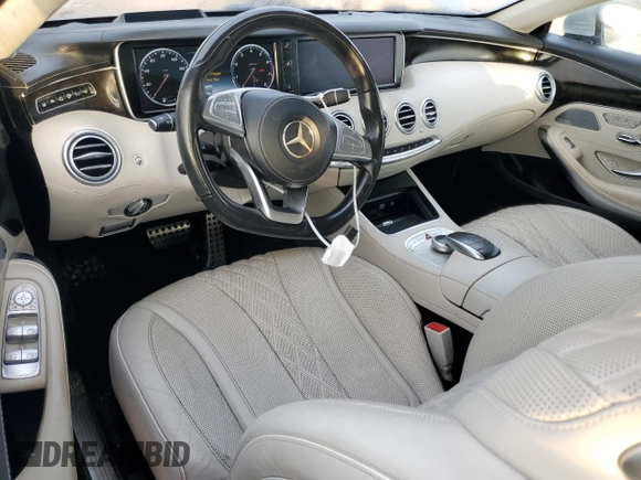 2017 Mercedes-Benz S 550 with VIN WDDXK8CB2HA029533, listed as a Copart auction lot 43313915 with Not Provided miles and Non Repairable. Bid and sale history available at DreamBid. Image 8.