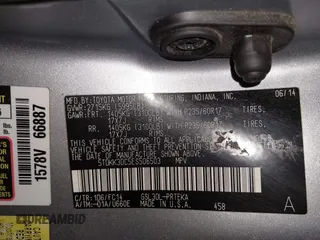2014 Toyota Sienna LE AAS z VIN 5TDKK3DC5ES506503, wystawiony jako IAAI lot #42076671 z przebiegiem 320 016 mil mil oraz . Historia ofert i sprzedaży dostępna na DreamBid. Obrazek 9.