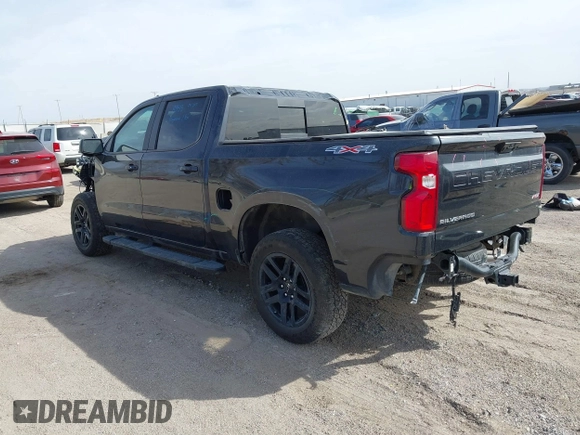 2024 Chevrolet Silverado 1500 RST with VIN 1GCUDEED2RZ103749, listed as a IAAI auction lot 41734937 with 23,013 mi miles. Bid and sale history available at carsss.com. Image 3.