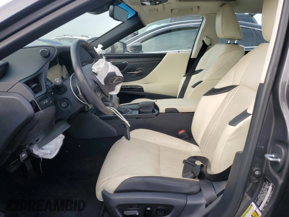 2022 Lexus ES 300h Luxury with VIN 58AEA1C19NU025089, listed as a Copart auction lot 80457754 with 28,552 mi miles and Salvage title. Bid and sale history available at DreamBid. Image 7.