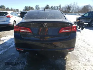 2020 Acura TLX with VIN 19UUB1F39LA016460, listed as a Copart auction lot 44309375 with 46,716 mi miles and Salvage Title. Bid and sale history available at carsss.com. Image 6.