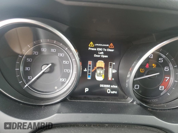 2014 Jaguar F-Type V6 with VIN SAJWA6E73E8K05239, listed as a Copart auction lot 74325574 with 53,882 mi miles and Non Repairable. Bid and sale history available at DreamBid. Image 9.