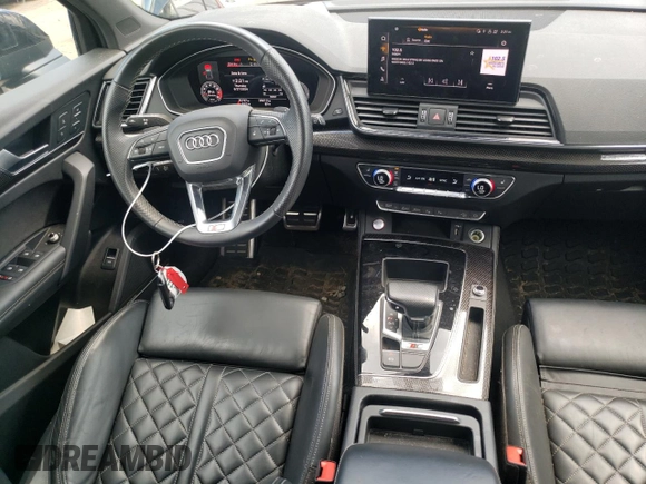 2022 Audi SQ5 Prestige with VIN WA1C4AFY1N2030814, listed as a Copart auction lot 60166714 with 35,197 mi miles and Salvage Title. Bid and sale history available at carsss.com. Image 8.