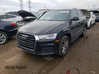 2016 Audi Q3 Premium Plus with VIN WA1EFCFS7GR023564, listed as a Copart auction lot 38619924 with 118,634 mi miles and Salvage title. Bid and sale history available at DreamBid. Image 1.